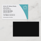 Visitekaartjes voor makelaars in onroerend goed (Voorkant / Achterkant)