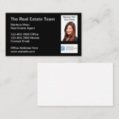 Visitekaartjes voor makelaars in onroerend goed (Voorkant / Achterkant)