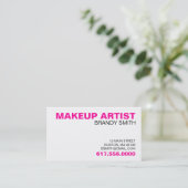 Visitekaartjes voor Makeup-artiesten (Staand voorkant)