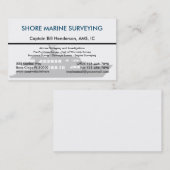 Visitekaartjes voor mariene inspectie (Voorkant / Achterkant)