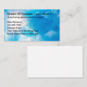 Visitekaartjes voor marketingthema's op meerdere n (Voorkant / Achterkant)