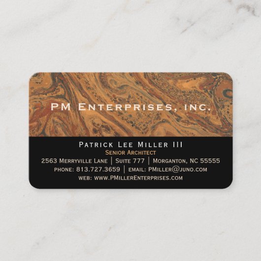 Visitekaartjes voor marmer (Voorkant)