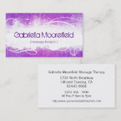 Visitekaartjes voor massagetherapie met Extreme Gr (Voorkant / Achterkant)