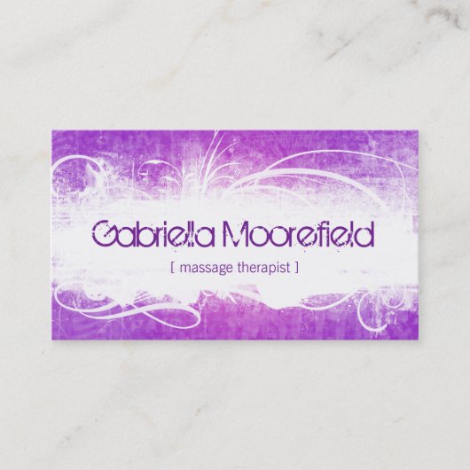 Visitekaartjes voor massagetherapie met Extreme Gr (Voorkant)