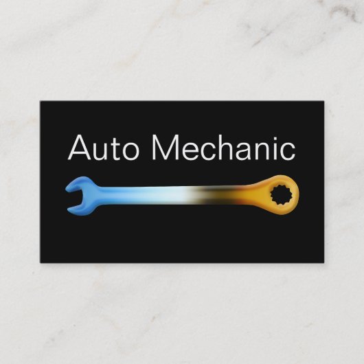 Visitekaartjes voor Mechaniciens (Voorkant)