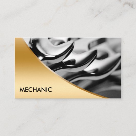 Visitekaartjes voor Mechaniciens (Voorkant)