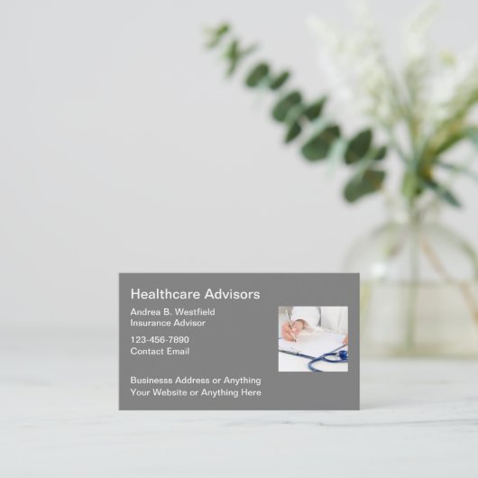 Visitekaartjes voor medisch advies (Staand voorkant)