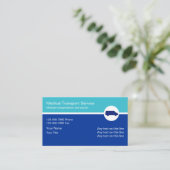 Visitekaartjes voor medisch vervoer (Staand voorkant)