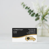 Visitekaartjes voor medisch vervoer (Staand voorkant)