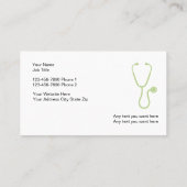 Visitekaartjes voor medisch vervoer (Achterkant)