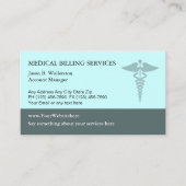 Visitekaartjes voor medische facturering (Voorkant)
