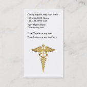 Visitekaartjes voor medische facturering (Achterkant)