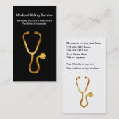 Visitekaartjes voor medische facturering (Voorkant / Achterkant)