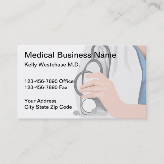 Visitekaartjes voor medische Kantoor (Voorkant)