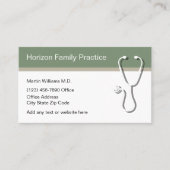 Visitekaartjes voor medische Kantoor Aanwijzing (Voorkant)