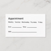 Visitekaartjes voor medische Kantoor Aanwijzing (Achterkant)