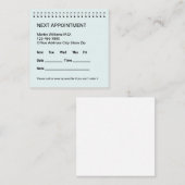 Visitekaartjes voor medische Kantoor Aanwijzing Afsprakenkaartje (Voorkant / Achterkant)