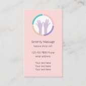 Visitekaartjes voor medische massagetherapie (Voorkant)