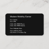 Visitekaartjes voor medische mobiliteit (Achterkant)