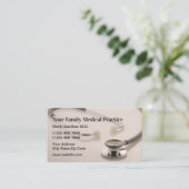 Visitekaartjes voor medische patiëntenbenoeming (Staand voorkant)
