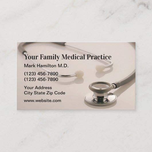 Visitekaartjes voor medische patiëntenbenoeming (Voorkant)