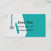 Visitekaartjes voor medische professionele gezondh (Voorkant)