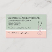 Visitekaartjes voor medische stethoscoop voor de g (Voorkant)