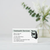 Visitekaartjes voor medische telelegezondheidszorg (Staand voorkant)