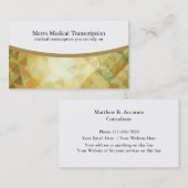 Visitekaartjes voor medische transcriptie (Voorkant / Achterkant)