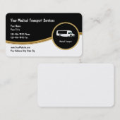 Visitekaartjes voor medische transportklassen (Voorkant / Achterkant)