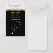 Visitekaartjes voor medische verzekering (Voorkant / Achterkant)