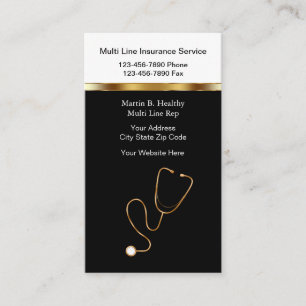 Visitekaartjes voor medische verzekering