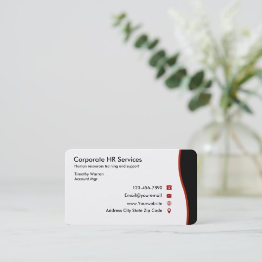 Visitekaartjes voor menselijk potentieel (Staand voorkant)