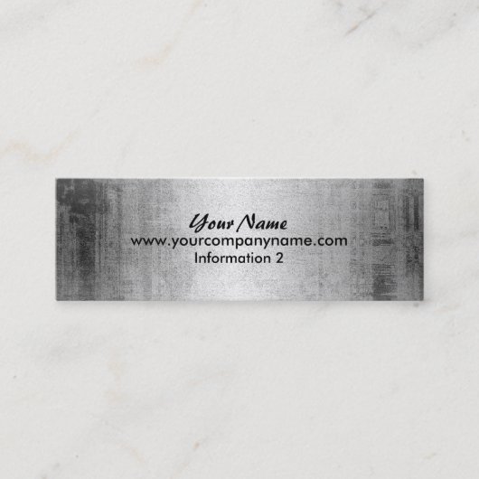 Visitekaartjes voor metaalkijken van gekromd staal (Voorkant)