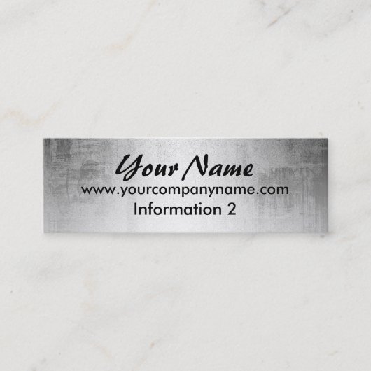 Visitekaartjes voor metaalkijken van gekromd staal (Voorkant)