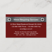 Visitekaartjes voor metaalrecycling (Voorkant)