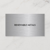 Visitekaartjes voor metaalrecycling (Achterkant)