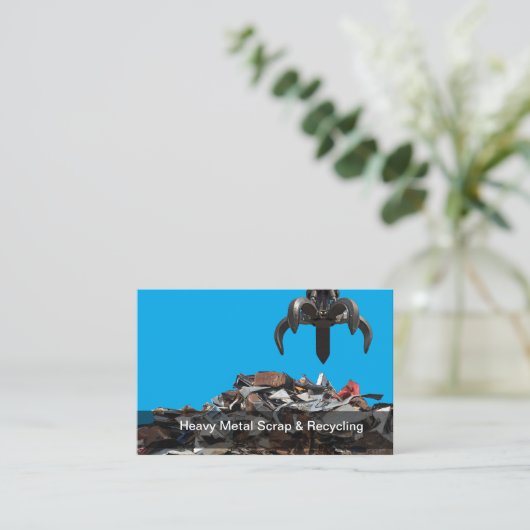 Visitekaartjes voor metaalrecycling en afvalverwer (Staand voorkant)