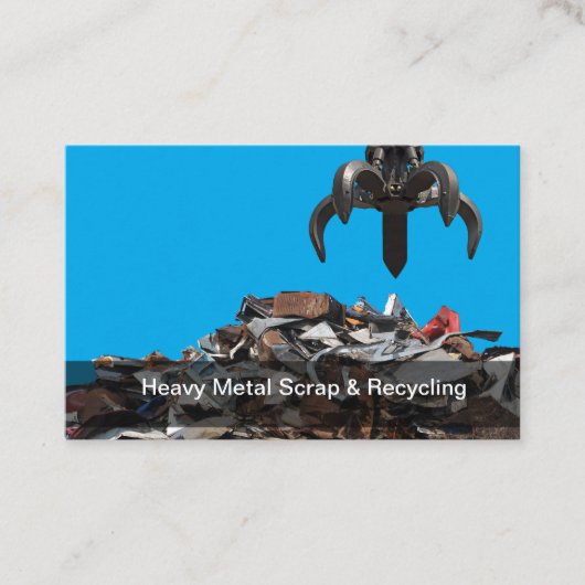 Visitekaartjes voor metaalrecycling en afvalverwer (Voorkant)