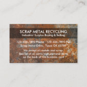 Visitekaartjes voor metaalrecycling van schroot (Voorkant)