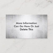 Visitekaartjes voor metalen blikken (Achterkant)