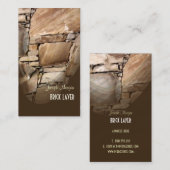 Visitekaartjes voor metselaars en steenbewerkers (Voorkant / Achterkant)