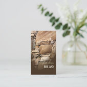 Visitekaartjes voor metselaars en steenbewerkers (Staand voorkant)