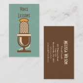 Visitekaartjes voor  microfoonretro (Voorkant / Achterkant)