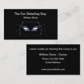 Visitekaartjes voor mobiele auto's met details (Voorkant / Achterkant)