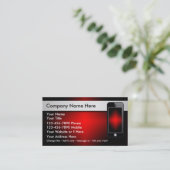 Visitekaartjes voor mobiele telefoons (Staand voorkant)