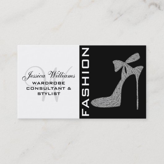 Visitekaartjes voor mode Stylist (Voorkant)