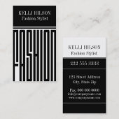 Visitekaartjes voor mode Stylist (Voorkant / Achterkant)