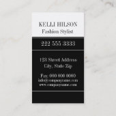 Visitekaartjes voor mode Stylist (Achterkant)