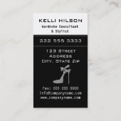 Visitekaartjes voor mode Stylist (Achterkant)